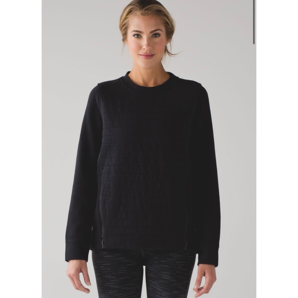 Lululemon Black Fleece Be True Crew Quilted Sweatshirt - 2